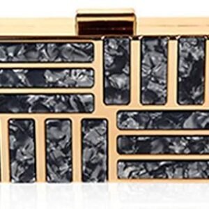 Women’s Rectangle Shaped Clutch – Designer EveParty Handbagning Bag, Bridal Purse